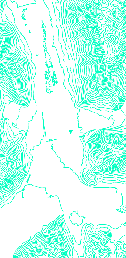 等高線（水色）