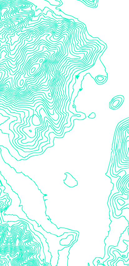 等高線（黄色）