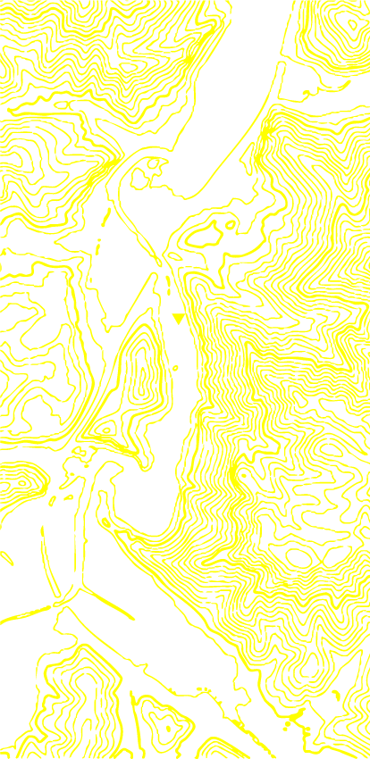 等高線（黄色）