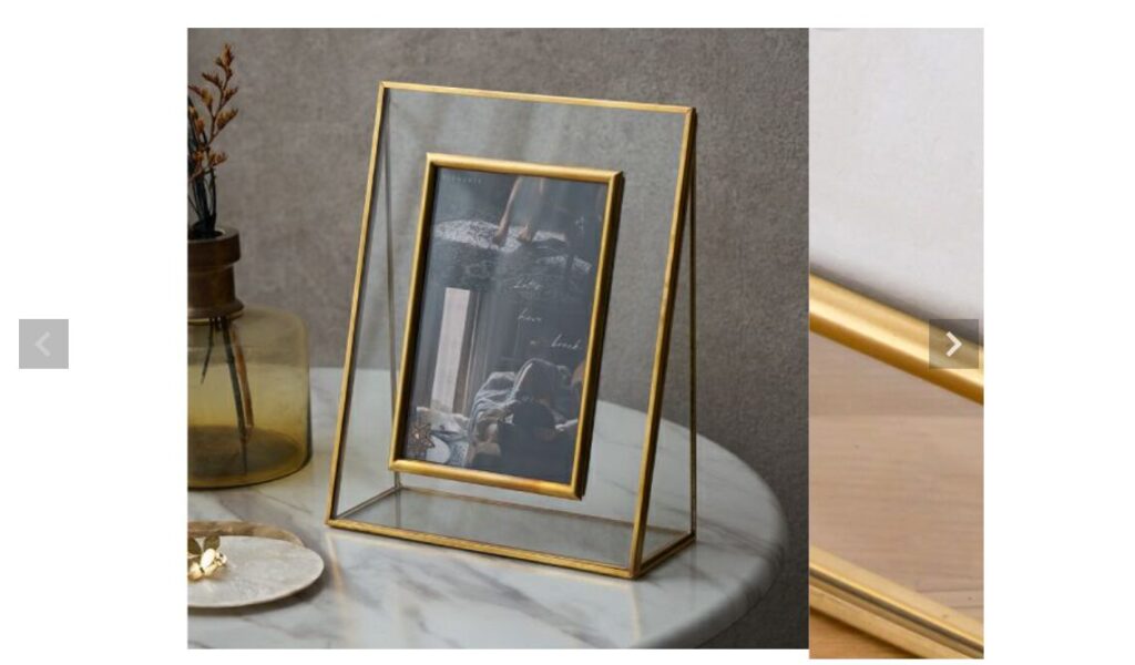 ◆真鍮のフォトフレームの事例